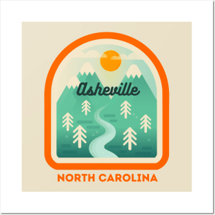 Asheville North Carolina NC Tourist Souvenir Posters and Art